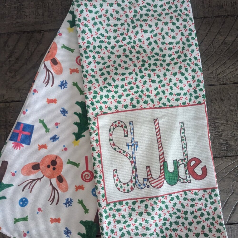 St. Jude Holiday Towels, Set of 2- from Williams Sonoma